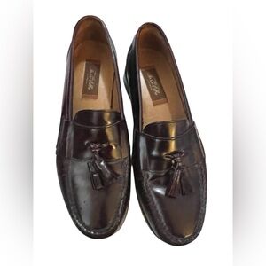 Tasso Elba brown tassel men’s loafers